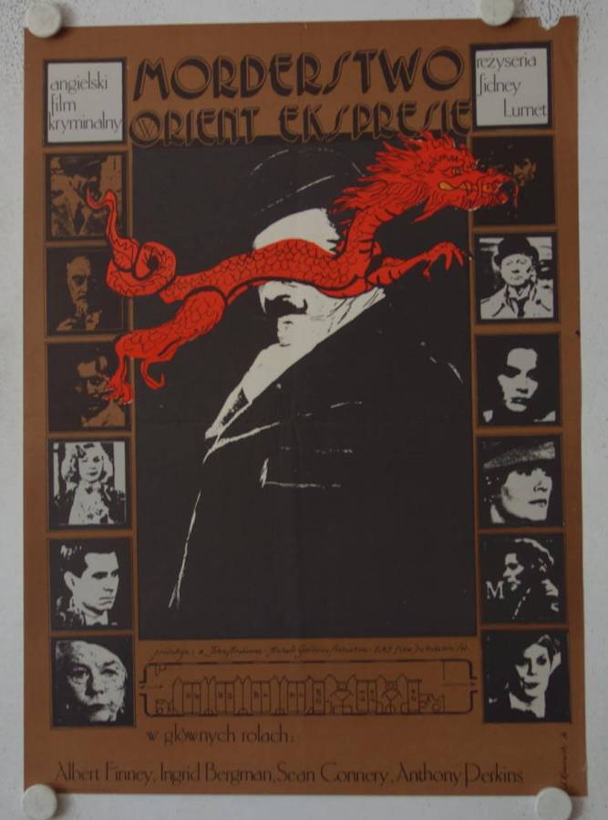 Mord im Orient-Express originales polnisches Filmplakat